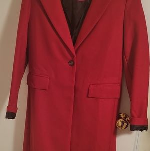 Lapel Plain Pocket Longline Woolen Coat